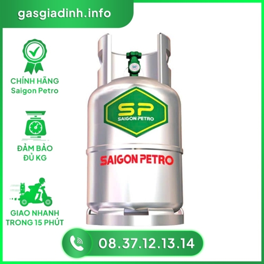 Bình Gas Saigon Petro Xám 12kg